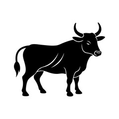 Bull float silhouette vector illustration