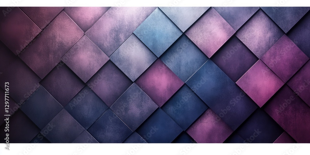 Poster textured geometric pattern with violet and blue color variations