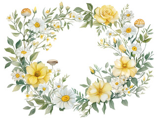 spring flowers border