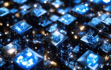 abstract background with squares
