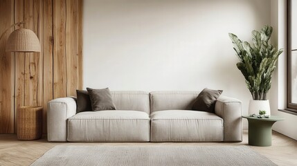 Aged, textured gray area rug unfurls on polished wood flooring; its softly worn, subtly faded weave adds character to the scene. 