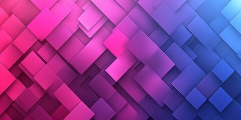 Abstract geometric pattern featuring overlapping rectangles in pink and blue