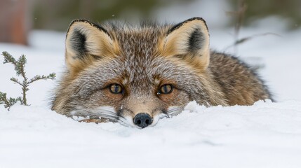 Fototapeta premium Fox in the Snow