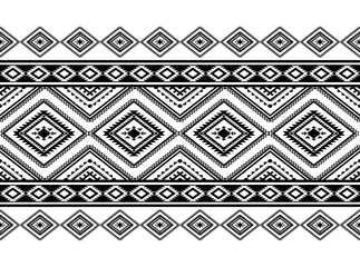 Geometric ethnic oriental seamless pattern traditional Design for background,carpet,wallpaper.clothing,wrapping,Batik fabric,Vector illustration.embroidery style, sadu