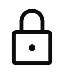 Icon user interface locked padlock