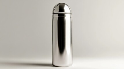 Polished Stainless Steel Thermos Bottle