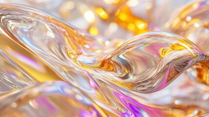 Colorful Reflections on Glass with Dynamic Patterns