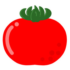 red tomato PNG, tomato, red tomato with green leaf, tomato on blank, tomatoes with shadow, vegetable, food, healthy, nature, red, meal, tomato illustration, for education, for precentation 