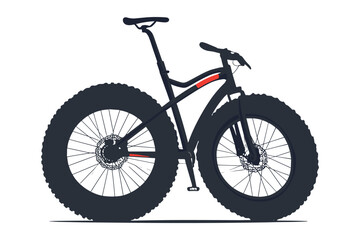 Fototapeta premium Silhouette of a girl riding a bicycle in motion