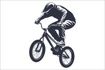 Naklejka premium Vintage Bicycle Art Print – Retro Cycle Wall Decor