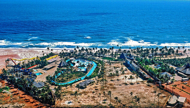A&eacute;rea do Beach Park em Porto das Dunas, Cear&aacute;.