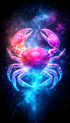 Cosmic Crab, Nebula Background
