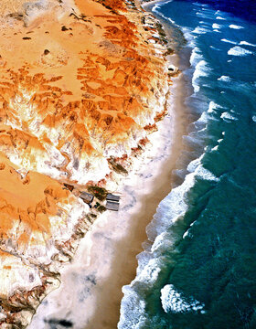 A&eacute;rea de Morro Branco no munic&iacute;pio de Beberibe, Cear&aacute;.