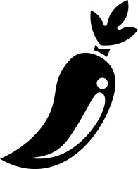 Turnip Vector - Fresh and Healthy Vegetable Silhouette Icons