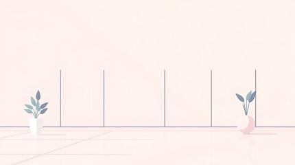 A business vector illustration using soft pastel colors, gentle and soothing