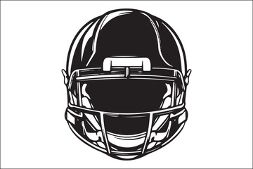 American Football Helmet Vector | Rugby Helmet Clipart | Sports SVG Illustration

