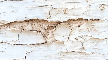 Obraz premium Cracked white bark texture nature close-up outdoor detailed view natural patterns