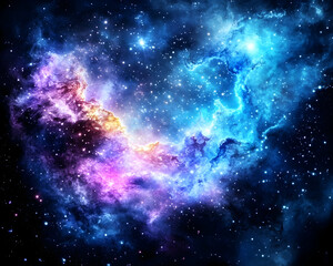 Fototapeta premium Cosmic Nebula, Stellar Cloudscape (3)