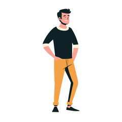 Person Standing in Casual Outfit