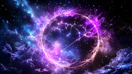 Cosmic Zodiac Sign Image