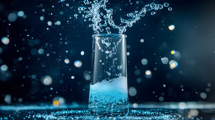 of an effervescent reaction with bright foam overflowing from a test tube 