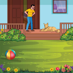 indian family illustration