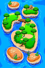 game map seaside island vertical background