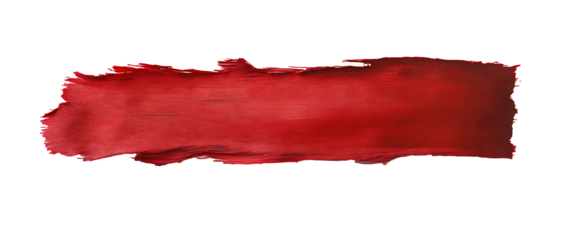 Red ribbon, a long strip of red paper, isolated on a white background.PNG