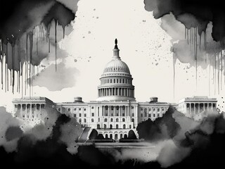 "Monochrome Majesty: Washington D.C. in Ink"