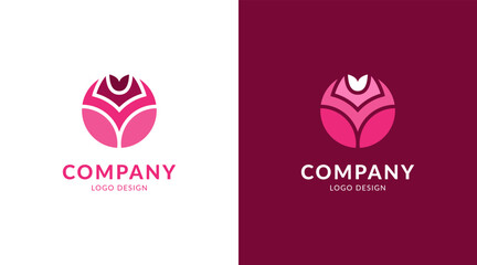 Flower rose logo design vector nature elegant and luxury style