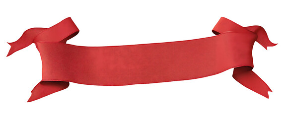 Red paper sticker isolated on white background. Empty paper mockup.PNG