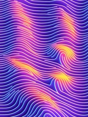 Wavy Gradient Lines, Abstract Background with Vibrant Color Transitions