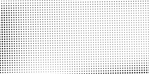 Abstract halftone gradient background. Faded grit noise texture. White and black sand wallpaper. Retro pixelated backdrop. Anime or manga style comic modern art simple background