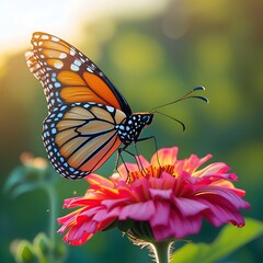 Fototapeta premium Butterfly on Flower