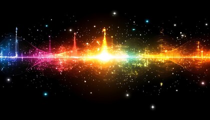 Fototapeta premium Colorful Abstract Digital Art for Background