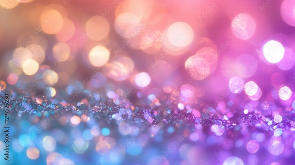 Poster holographic foil background with dynamic shifting reflections, seamlessly transitioning between neon