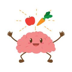 Mindful Eating Healthy Brain and Vegetables