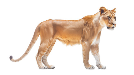 Obraz premium Majestic Lioness in Profile Wildlife Photography for African Safari Nature Documentary and Conservation Projects