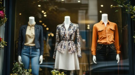 Obraz premium Stack of neatly folded t-shirts in various pastel colors, placed on a wooden table.