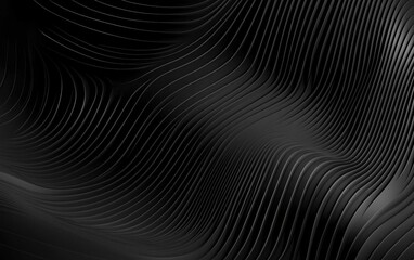 Modern black gradient with fluid line elements for a dynamic look.
