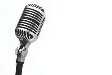 Fototapeta premium Microphone with clipping path isolated on white