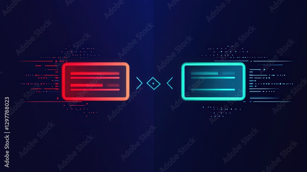 Poster side-by-side infographic comparing a legitimate and fraudulent sms message from the same sender name