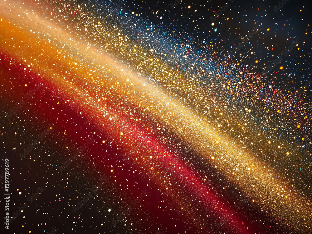 Poster celestial explosion of stars outer space abstract art cosmic environment colorful viewpoint visual c