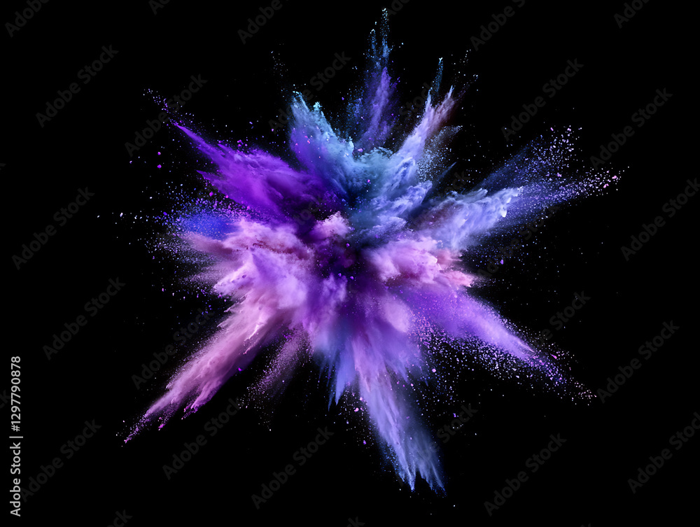 Poster dynamic color explosion art studio digital artwork abstract close-up visual impact