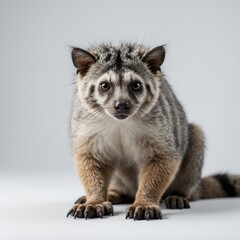 High-resolution, crisp, and sharp professional photograph of a single Binturong