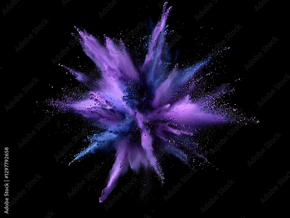 Aufkleber dynamic color explosion abstract background digital art vibrant palette close-up visual effects