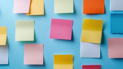 A wall covered in colorful sticky notes