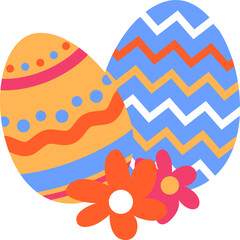 easter eggs illustraion