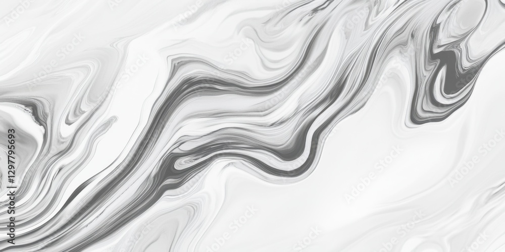 Poster elegant marble swirl: a captivating display of swirling marble patterns, blending shades of grey and