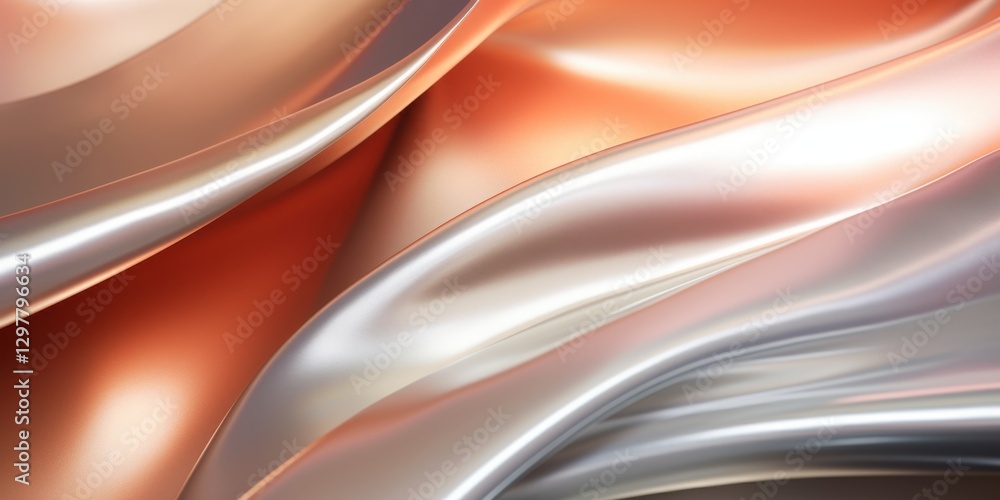 Poster flowing fabric: a luxurious display of flowing fabric with a mesmerizing blend of colors and texture